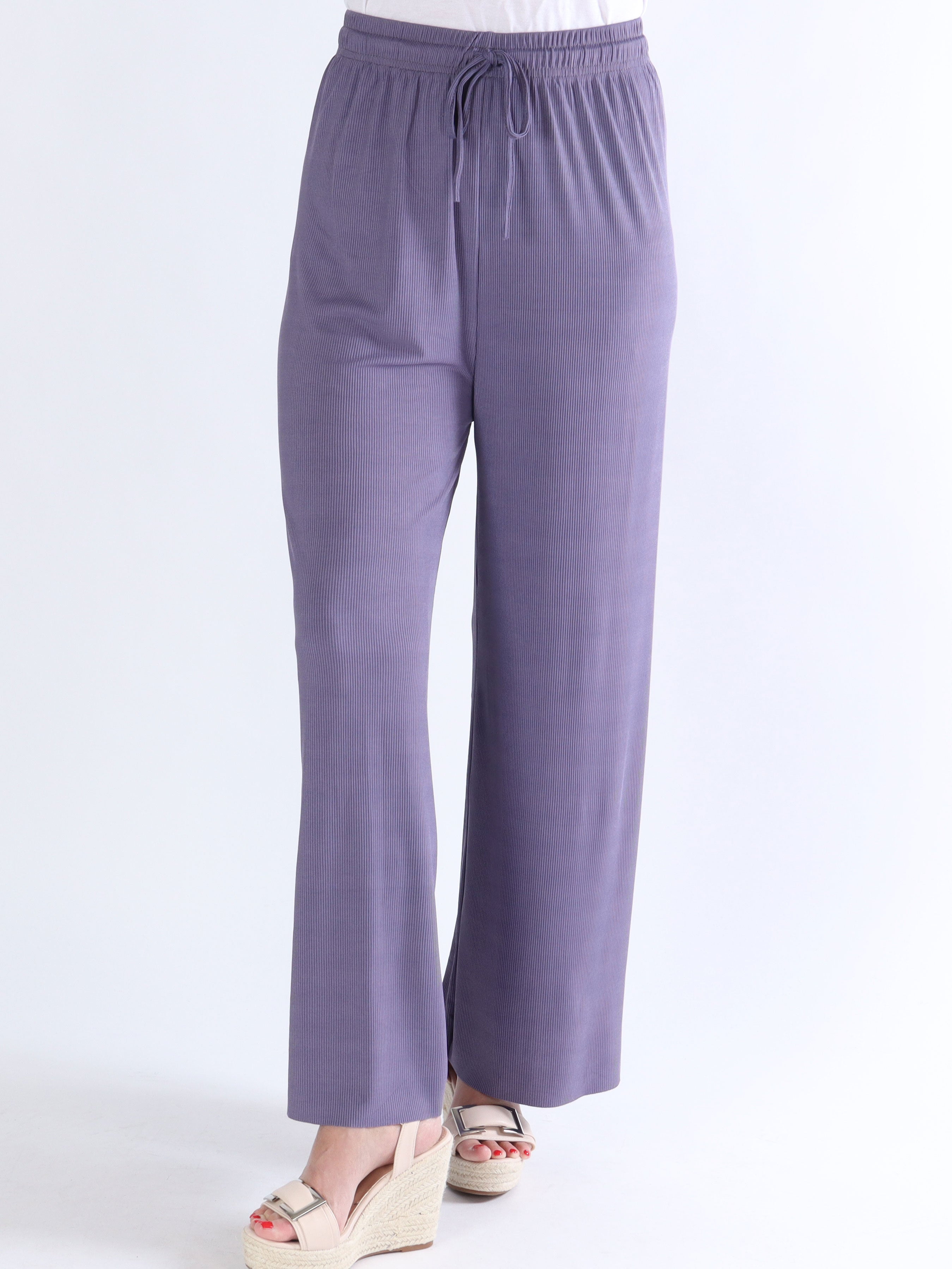 Pernille - Vida byxor i ribb